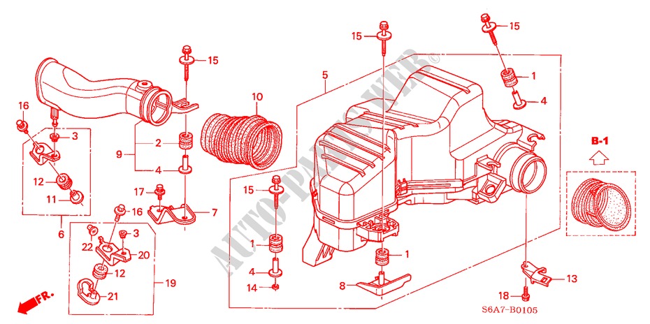 RESONATOR CHAMBER (1.4L/1 .5L/1.6L/1.7L) for Honda CIVIC 1.6S 5 Doors 5 speed manual 2003