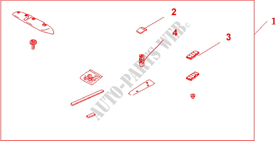 TAIL GATE S*B92P* for Honda CIVIC 1.6LS 5 Doors 5 speed manual 2001