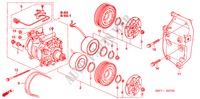 AIR CONDITIONER (COMPRESS OR) (1.4L/1.5L/1.6L/1.7L) for Honda CIVIC 1.6LS 5 Doors 5 speed manual 2005