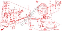 BRAKE MASTER CYLINDER/ MASTER POWER (LH)(DIESEL) for Honda CIVIC 1.7ES 5 Doors 5 speed manual 2005