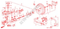 BRAKE MASTER CYLINDER/ MASTER POWER (RH) for Honda CIVIC 170I 5 Doors 5 speed manual 2005