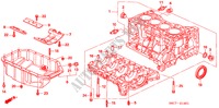 CYLINDER BLOCK/OIL PAN (2.0L) for Honda CIVIC 2.0VSA 5 Doors 5 speed manual 2005