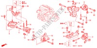ENGINE MOUNTS (DIESEL) for Honda CIVIC 1.7S 5 Doors 5 speed manual 2005