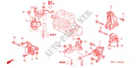 ENGINE MOUNTS (MT) (2.0L) for Honda CIVIC 2.0VSA 5 Doors 5 speed manual 2005