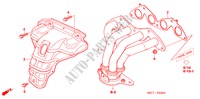 EXHAUST MANIFOLD (1) for Honda CIVIC 1.6ES 5 Doors 4 speed automatic 2005