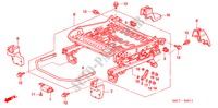 FRONT SEAT COMPONENTS(L.) (2) for Honda CIVIC 1.6ES 5 Doors 5 speed manual 2005