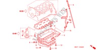 OIL PAN/LEVEL GAUGE (DIESEL) for Honda CIVIC 1.7S 5 Doors 5 speed manual 2005