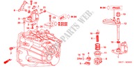 SHIFT ARM/SHIFT LEVER (2.0L) for Honda CIVIC 2.0VSA 5 Doors 5 speed manual 2005