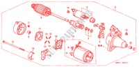STARTER MOTOR (DENSO) (2) for Honda CIVIC 1.4S 5 Doors 5 speed manual 2005