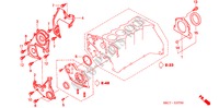 TIMING GEAR CASE/FLYWHEEL  HOUSING (DIESEL) for Honda CIVIC 1.7SE 5 Doors 5 speed manual 2005