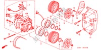 AIR CONDITIONER (COMPRESSOR) (1.7L) for Honda STREAM 1.7LS 5 Doors 5 speed manual 2003