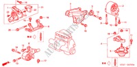 ENGINE MOUNTS (1.7L) (MT) for Honda STREAM 1.7ES 5 Doors 5 speed manual 2002