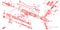 POWER STEERING GEAR BOX COMPONENTS (HPS) (LH) for Honda STREAM 2.0SI 5 Doors 5 speed manual 2003