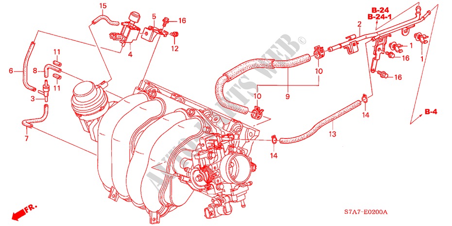 INSTALL PIPE/TUBING for Honda STREAM 2.0SI 5 Doors 5 speed manual 2003