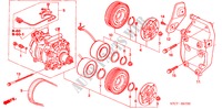 AIR CONDITIONER (COMPRESSOR) (1.7L) for Honda STREAM ES 5 Doors 5 speed manual 2005