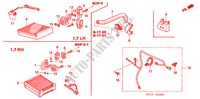 AIR CONDITIONER (COOLING UNIT) (1.7L) for Honda STREAM LS 5 Doors 5 speed manual 2005