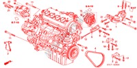 ENGINE MOUNTING BRACKET (1.7L) for Honda STREAM LS 5 Doors 5 speed manual 2005
