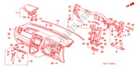 INSTRUMENT PANEL (RH) for Honda STREAM SE 5 Doors 5 speed manual 2005