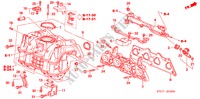 INTAKE MANIFOLD (1.7L) for Honda STREAM ES 5 Doors 5 speed manual 2005