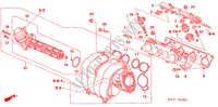 INTAKE MANIFOLD (2.0L) for Honda STREAM SI 5 Doors 5 speed manual 2005