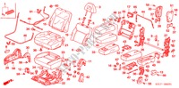 MIDDLE SEAT (R.) for Honda STREAM ES 5 Doors 5 speed manual 2005