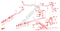 FRONT STABILIZER/ FRONT LOWER ARM for Honda ACCORD COUPE 3.0IV6 2 Doors 4 speed automatic 2000