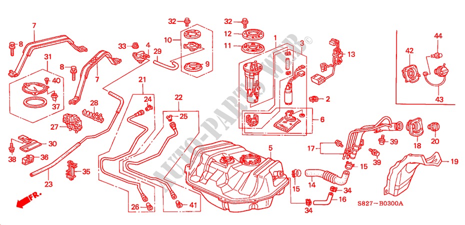 FUEL TANK for Honda ACCORD COUPE VTI 2 Doors 5 speed manual 1998