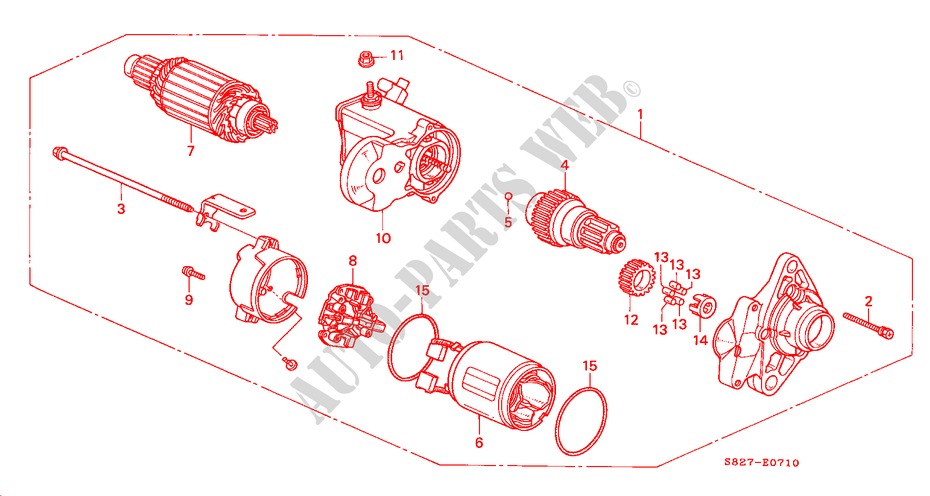 STARTER MOTOR (DENSO)(L4) for Honda ACCORD COUPE VTI 2 Doors 5 speed manual 1998