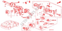 COMBINATION SWITCH (RH) for Honda ACCORD VTI 4 Doors 5 speed manual 1998