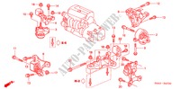 ENGINE MOUNTS (MT) for Honda CR-V SE-S 5 Doors 5 speed manual 2004