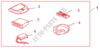 I VES (IN VEHICLE ENTERTAINMENT SYSTEM) for Honda CR-V SE-S 5 Doors 5 speed manual 2004
