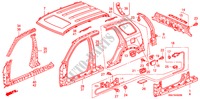 OUTER PANELS/ROOF PANEL for Honda CR-V SE-S 5 Doors 5 speed manual 2004