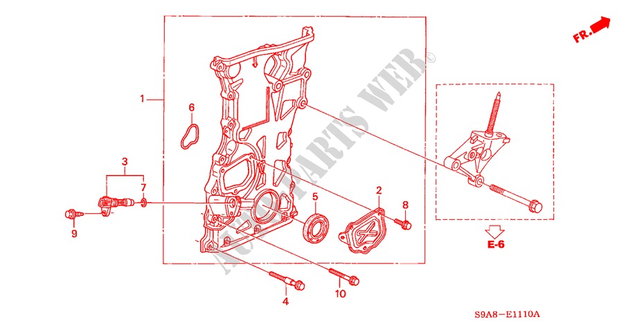 CHAIN CASE for Honda CR-V SE-S 5 Doors 5 speed manual 2004
