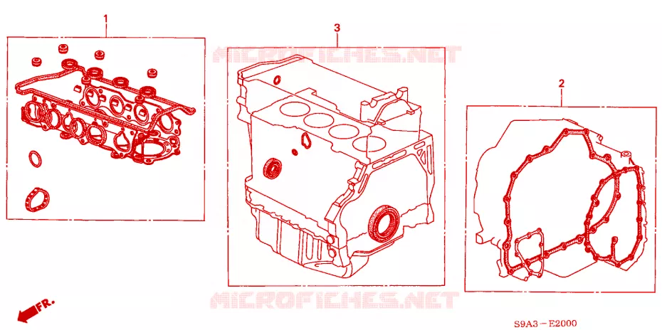 GASKET KIT Honda  CRV 2002 RVI 4 speed automatic 
