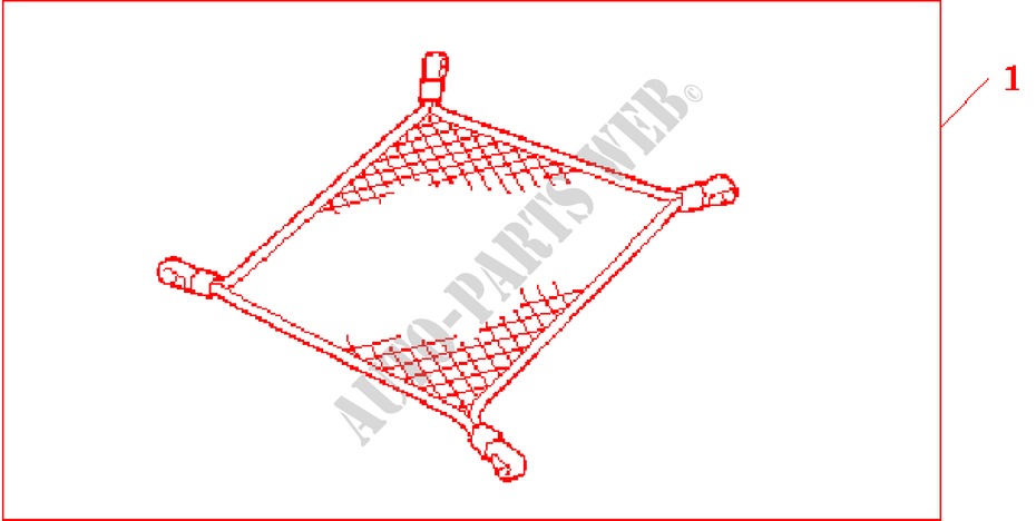 TIE DOWN NET for Honda CR-V ES 5 Doors 4 speed automatic 2003