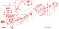 BRAKE MASTER CYLINDER/ MASTER POWER (LH) for Honda CR-V RV-I 5 Doors 5 speed manual 2006