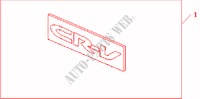 KIT TIRE COVER STICKER for Honda CR-V ES 5 Doors 5 speed manual 2006