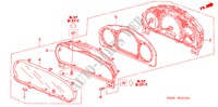 METER COMPONENTS (NS) for Honda CR-V RV-I 5 Doors 5 speed manual 2006