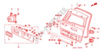 TAILGATE for Honda CR-V RV-I 5 Doors 5 speed manual 2006