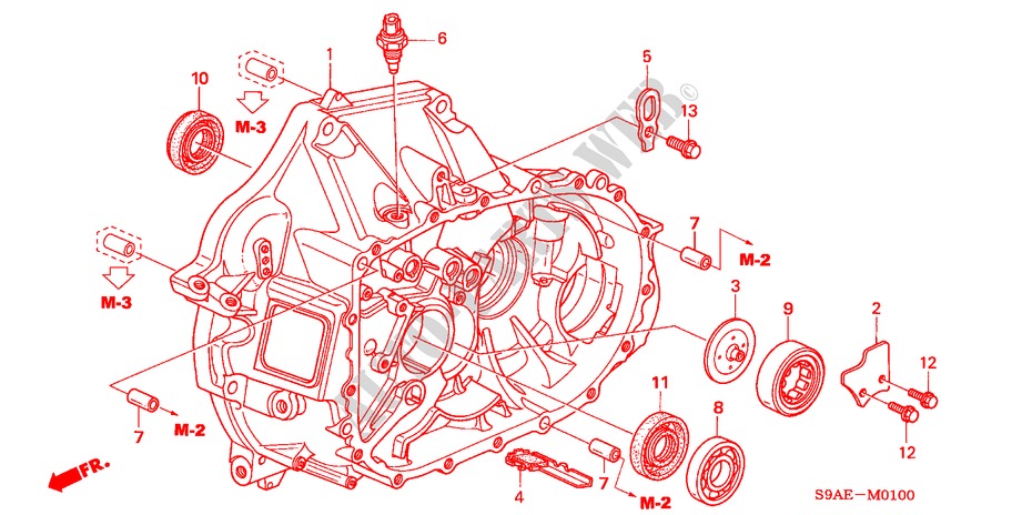 CLUTCH CASE for Honda CR-V LS 5 Doors 5 speed manual 2006