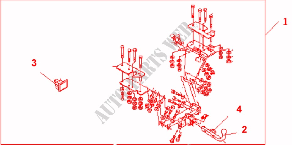KIT TRAILER HITCH DETACHABLE for Honda CR-V LS 5 Doors 5 speed manual 2006