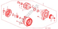 ALTERNATOR (DENSO) ( '04) for Honda MR-V LX 5 Doors 5 speed automatic 2003