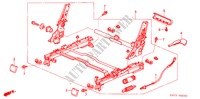 MIDDLE SEAT COMPONENTS (L.) ('03) for Honda MR-V LX 5 Doors 5 speed automatic 2003