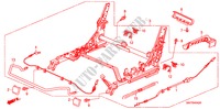 MIDDLE SEAT COMPONENTS (L.) ('04 ) for Honda MR-V EXL 5 Doors 5 speed automatic 2007