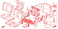 REAR SEAT (L.) for Honda MR-V LX 5 Doors 5 speed automatic 2003