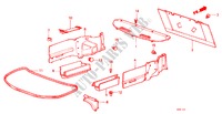 REAR TRAY/TRUNK SIDE TRAY (4D) for Honda ACCORD EX 4 Doors 5 speed manual 1982