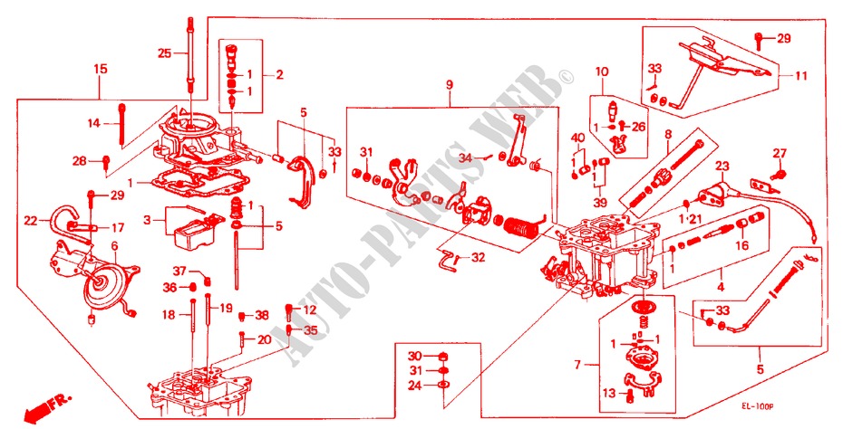 CARBURETOR for Honda ACCORD BASIC 4 Doors 5 speed manual 1983
