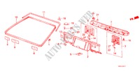 TAILGATE LINING/ REAR PANEL LINING (3D) for Honda ACCORD STD 3 Doors 5 speed manual 1985