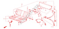 REAR SEAT/SEATBELT for Honda JAZZ STD 3 Doors 4 speed manual 1985