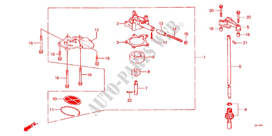 OIL PUMP for Honda JAZZ DX 3 Doors 5 speed manual 1984